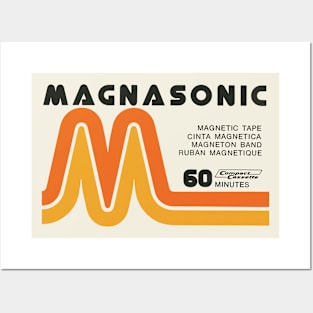 Magnasonic C60 Retro Cassette Tape Posters and Art